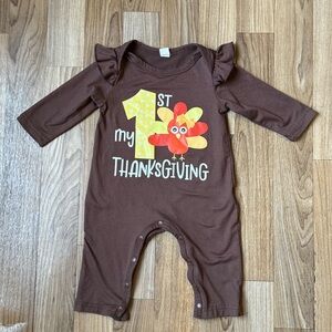 1st Thanksgiving Babygirl Outfit